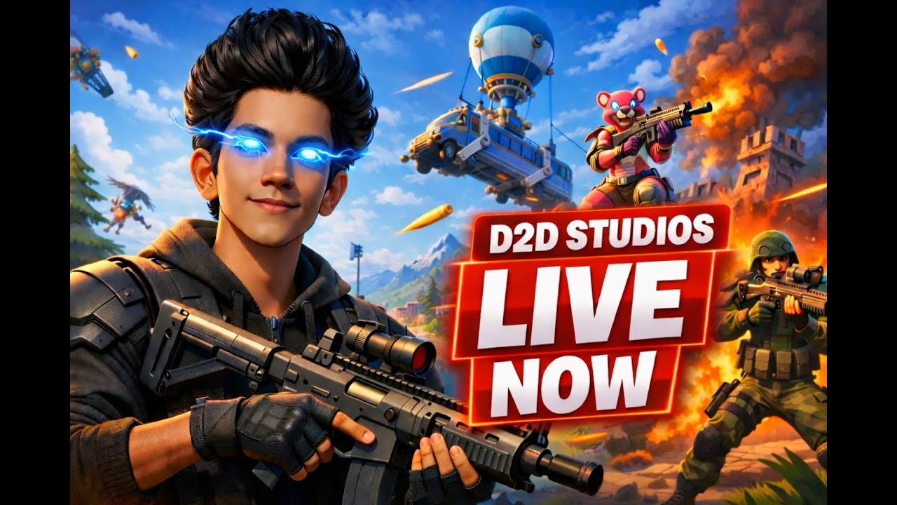 FORTNITE Duo |To Level - 200 | Live | D2D STUDIOS