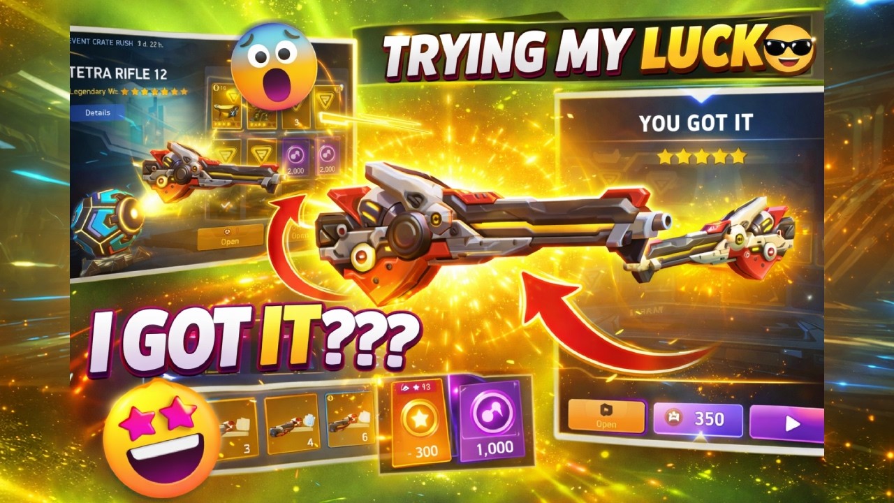 I Got Tetra Rifle 12&hellip; BUT HOW MANY SPINS? 😱🔥 | Mech Arena