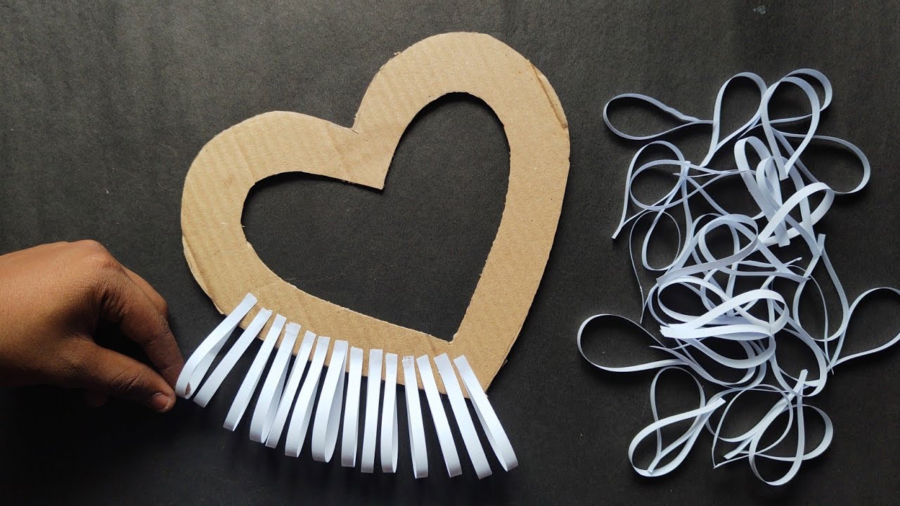 2 Easy Heart Wall Hanging Craft Ideas | Best Out Of Waste Cardboard
