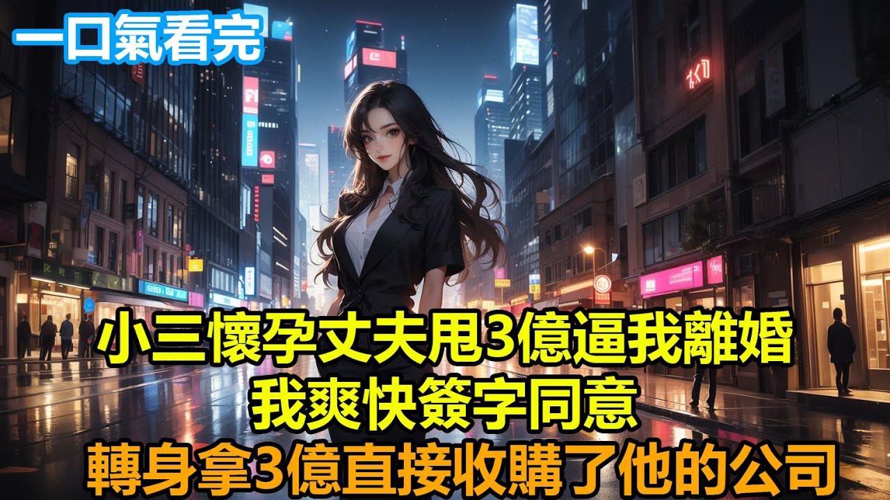 【情感故事】小三懷孕丈夫甩3億逼我離婚，我爽快簽字同意，轉身拿3億直接收購了他的公司#故事 #人生哲理