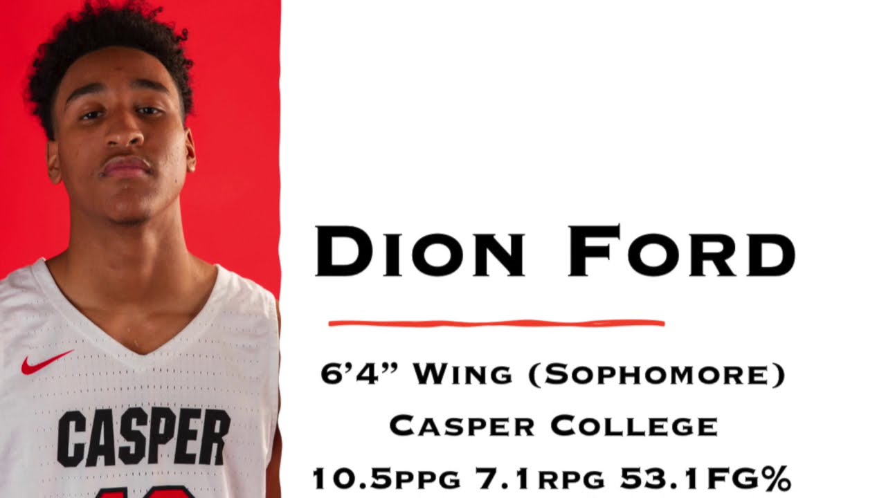Dion Ford Casper College 2021 6'4