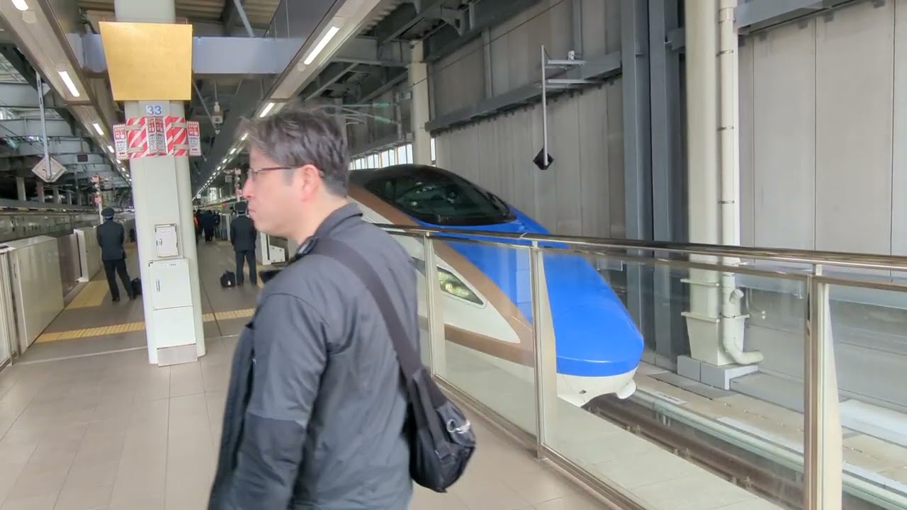 2026年3月20日北陸新幹線金沢(駅)12·14番のりば金沢上下(各)到着→停車 12番のりばW7系W18編成運行1014Eつるぎ14号 14番のりばE7系F43編成運行555Eはくたか555号