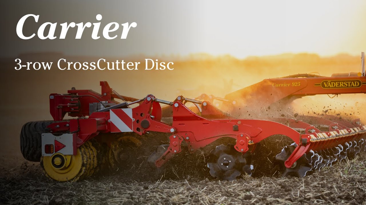 V&auml;derstad 3-row CrossCutter Disc: Next level ultra-shallow tillage performance