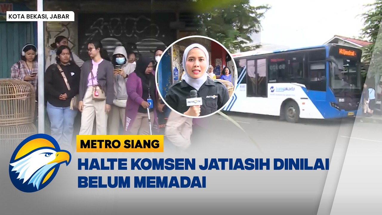 Kondisi Pembangunan Halte Transjakarta Komsen Jatiasih  - [Metro Siang]