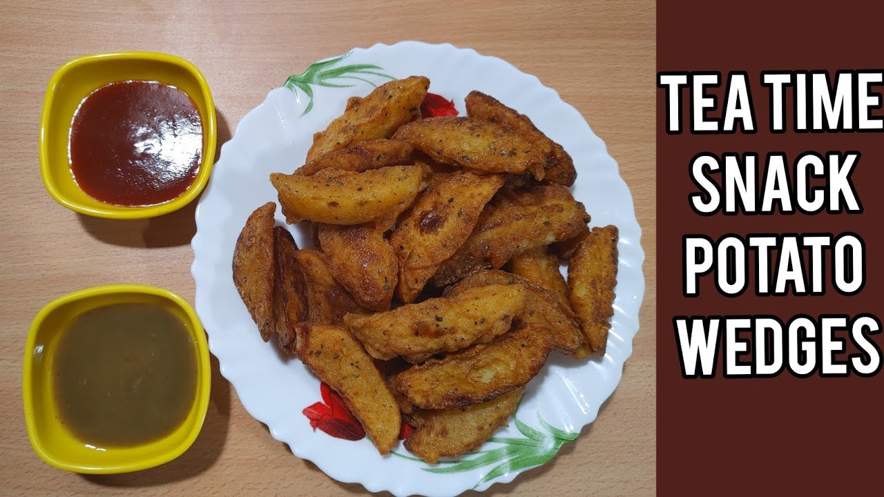 Potato Wedges Recipe, Tea time snack, पोटैटो वेजेस, how to make potato wedges