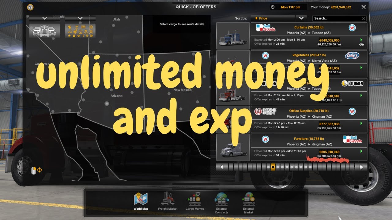 UNLIMITED MONEY, XP & NO DAMAGE MOD FOR  ATS & ETS  2 ( BANGLA TUTORIAL )