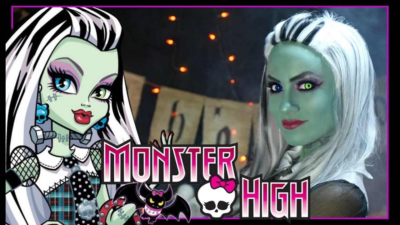 Monster High's Frankie Stein Halloween Makeup Tutorial | Angela Lanter