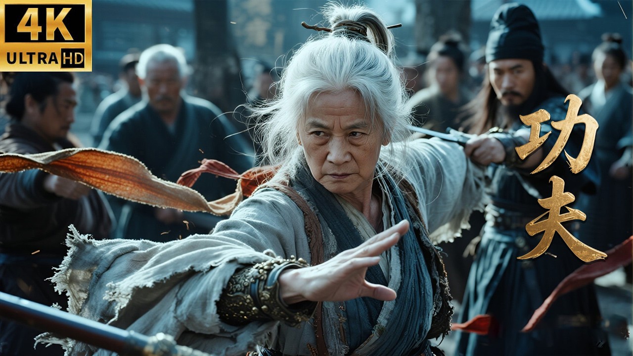 百歲老太竟是武林至尊！屠龍刀完全不是她的對手，輕鬆反擊！ #kongfu  #movie #chinesedrama #武侠片