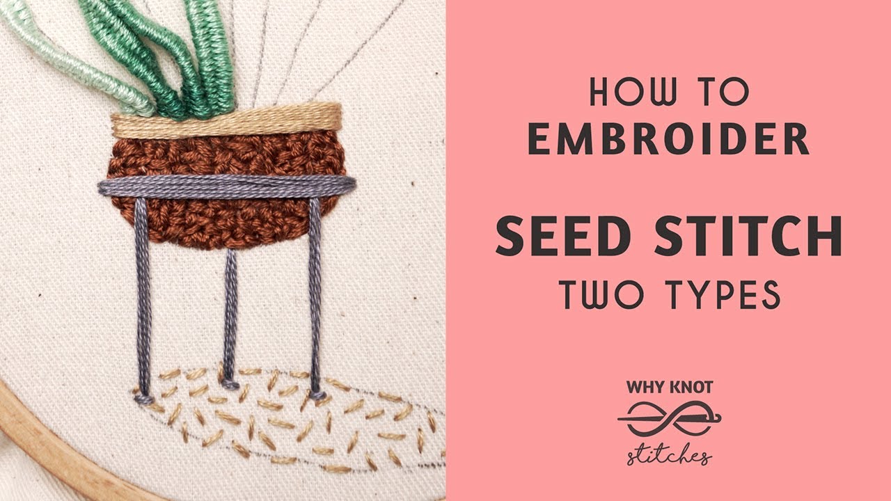 Seed Stitch/Rice Stitch | Beginner Embroidery Tutorial