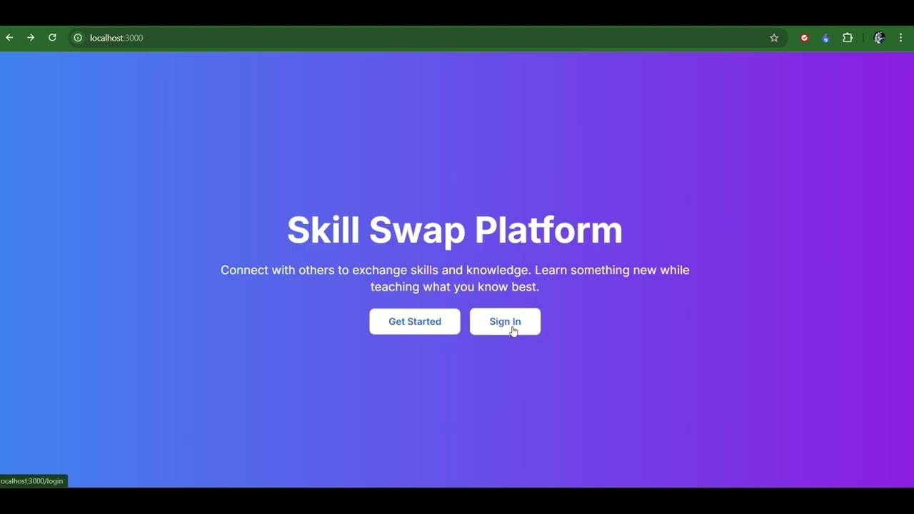Skill Swap Platform  by Team StarkTech