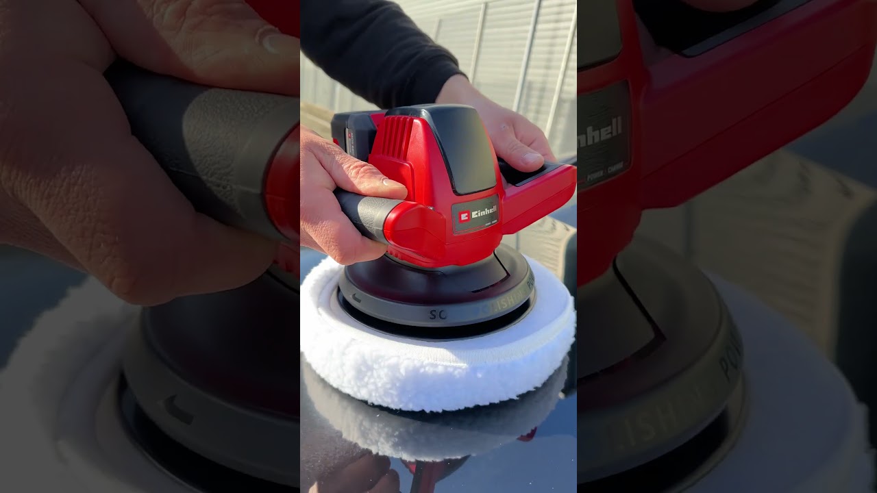 Testing the Einhell 18V Car Polisher 🧽 #cardetailing #carwash #polishing #itstools #einhell
