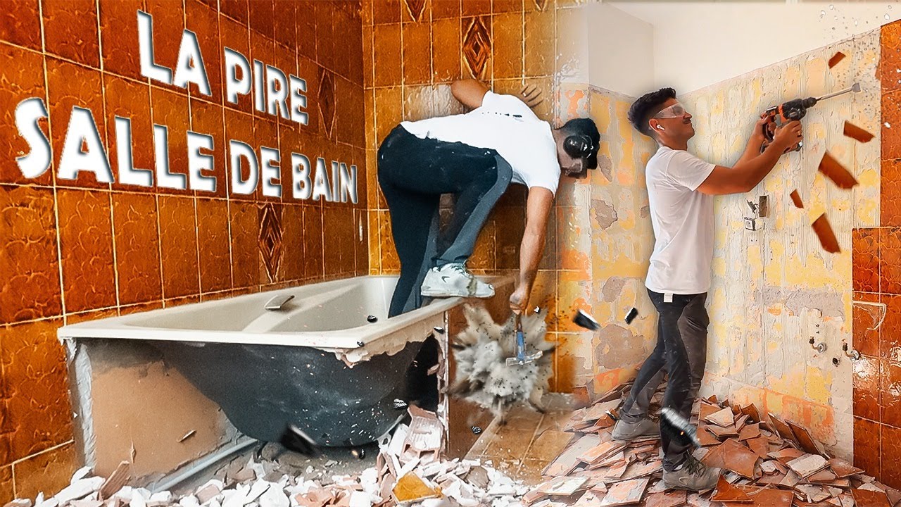 La Rénovation de  l'extrême !!! (La pire salle de bain de FRANCE)