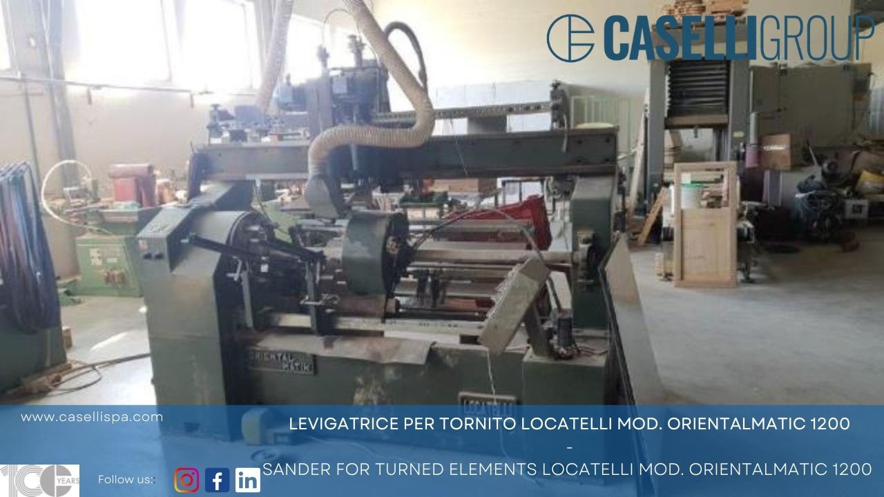 CASELLI - Levigatrice per tornito Locatelli mod. ORIENTALMATIC 1200