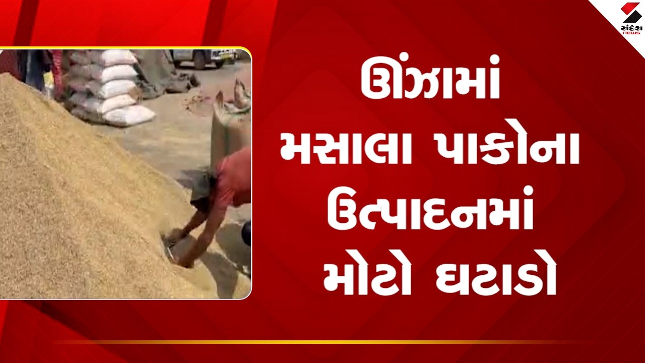 Unjha | ઊંઝામાં મસાલા પાકોના ઉત્પાદનમાં મોટો ઘટાડો | Crops | Agriculture | Farmers
