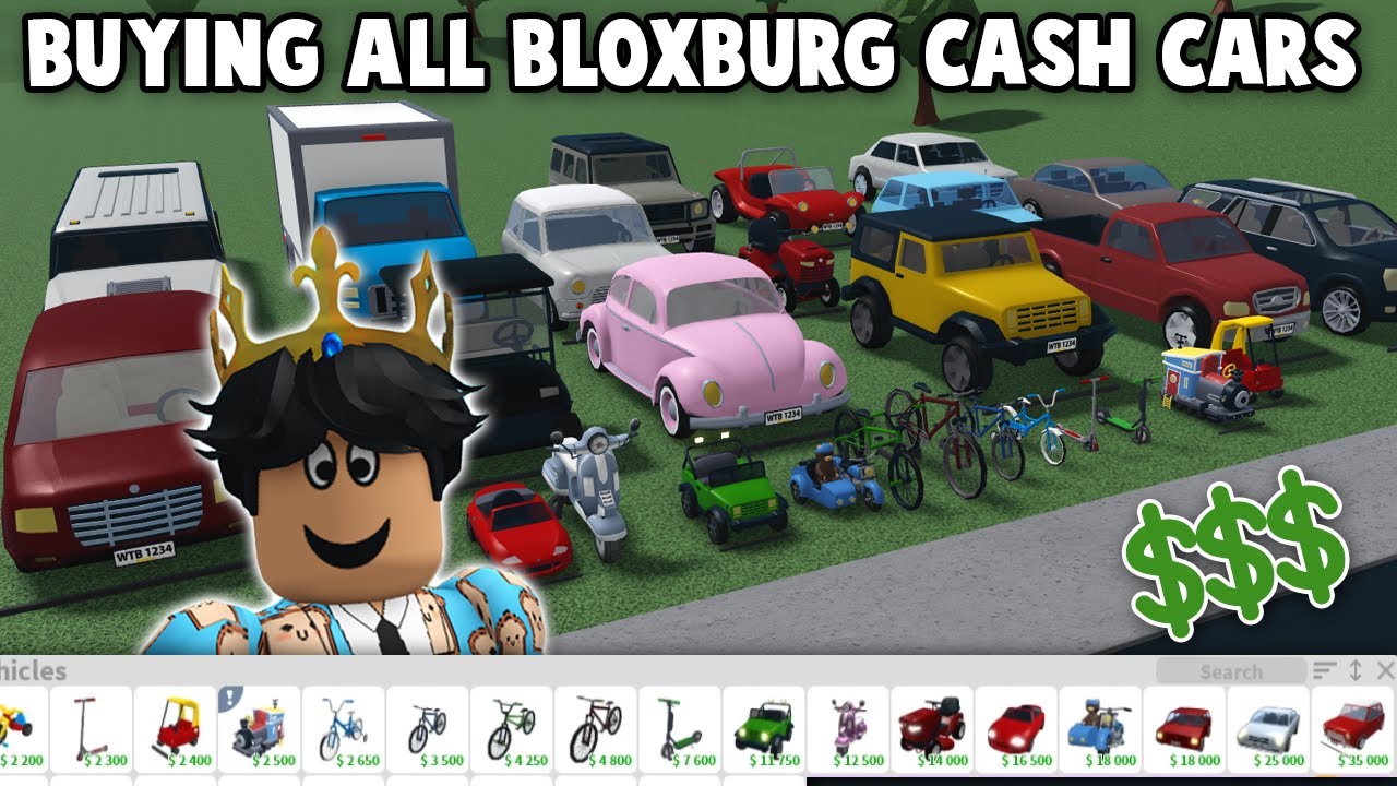 ПОКУПКА ВСЕХ АВТОМОБИЛЕЙ BLOXBURG ЗА НАЛИЧНЫЕ И ИХ ОЦЕНКА...