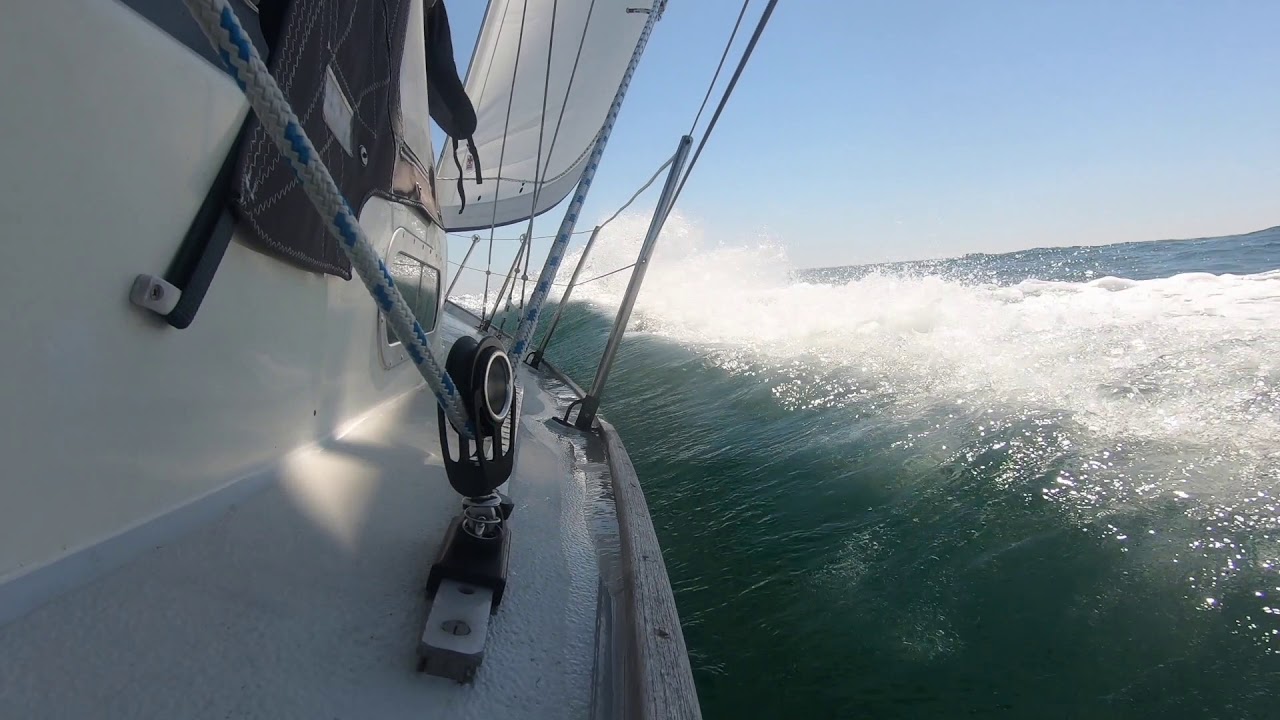 Contessa 32 sailing closehauled