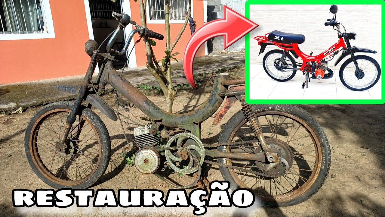 RESTAURAÇÃO DA MOBILETE CALOI DA SUCATA REFORMA COMPLETA