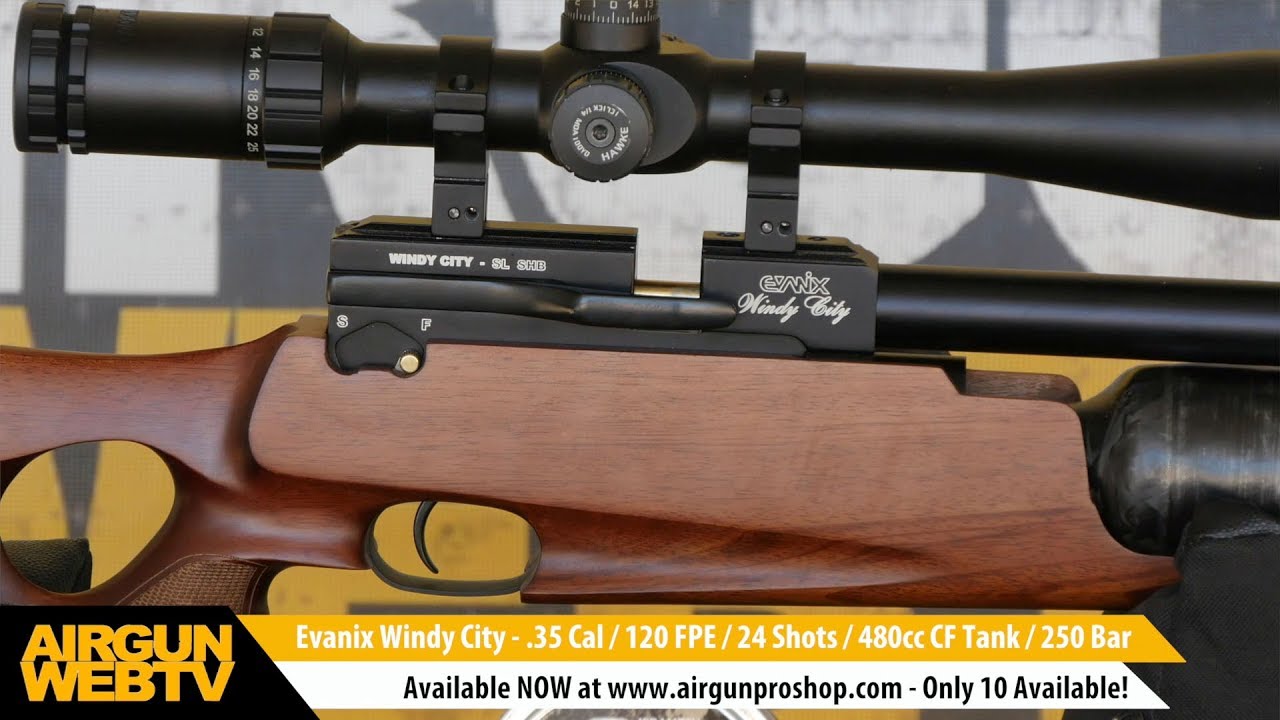Evanix Windy City .35 Caliber with 480cc Carbon Fiber Bottle!