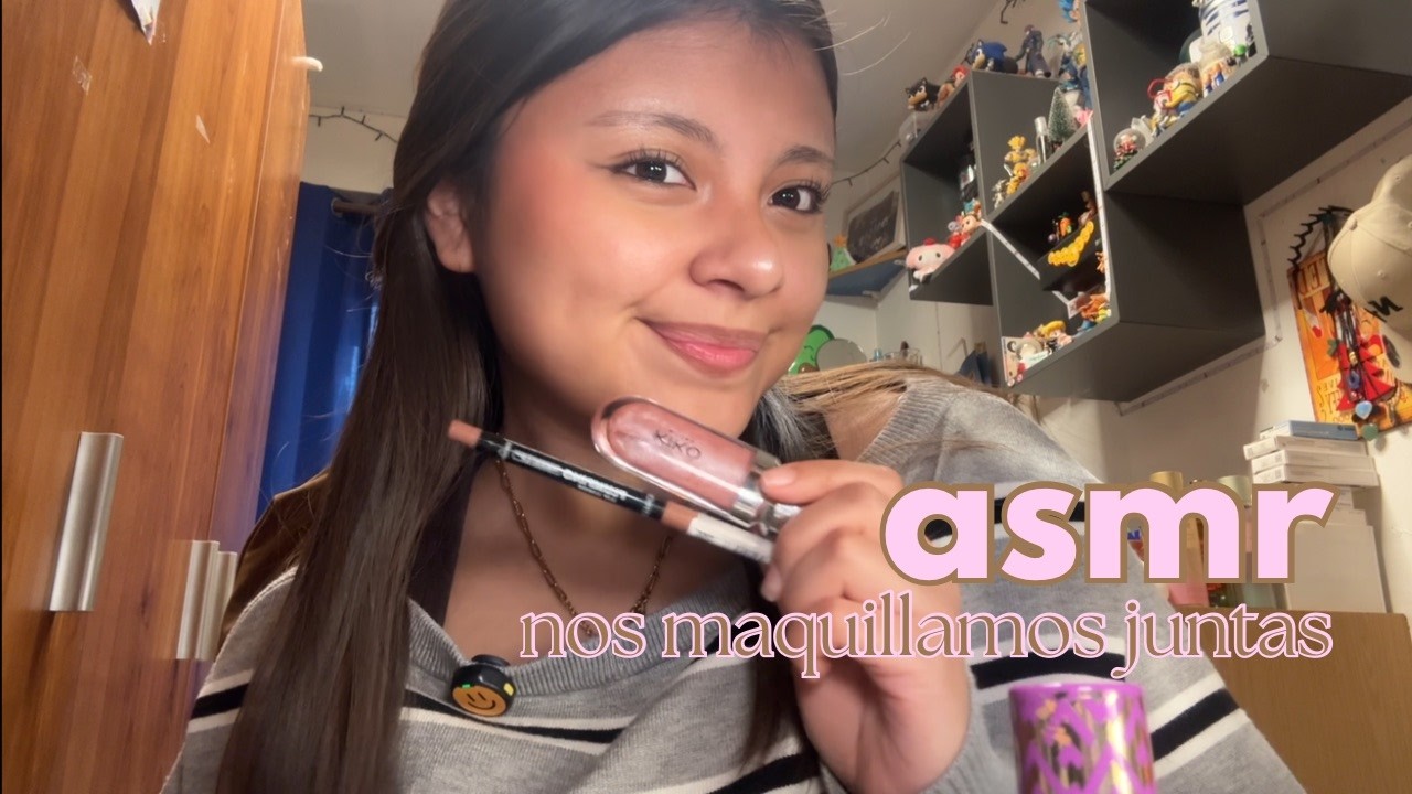 #asmr mientras nos maquillamos para una cita 👩🏽‍❤️‍💋‍👨🏻