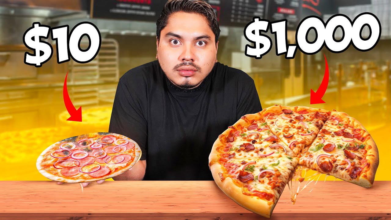 Probando PIZZAS de $10 VS $1,000