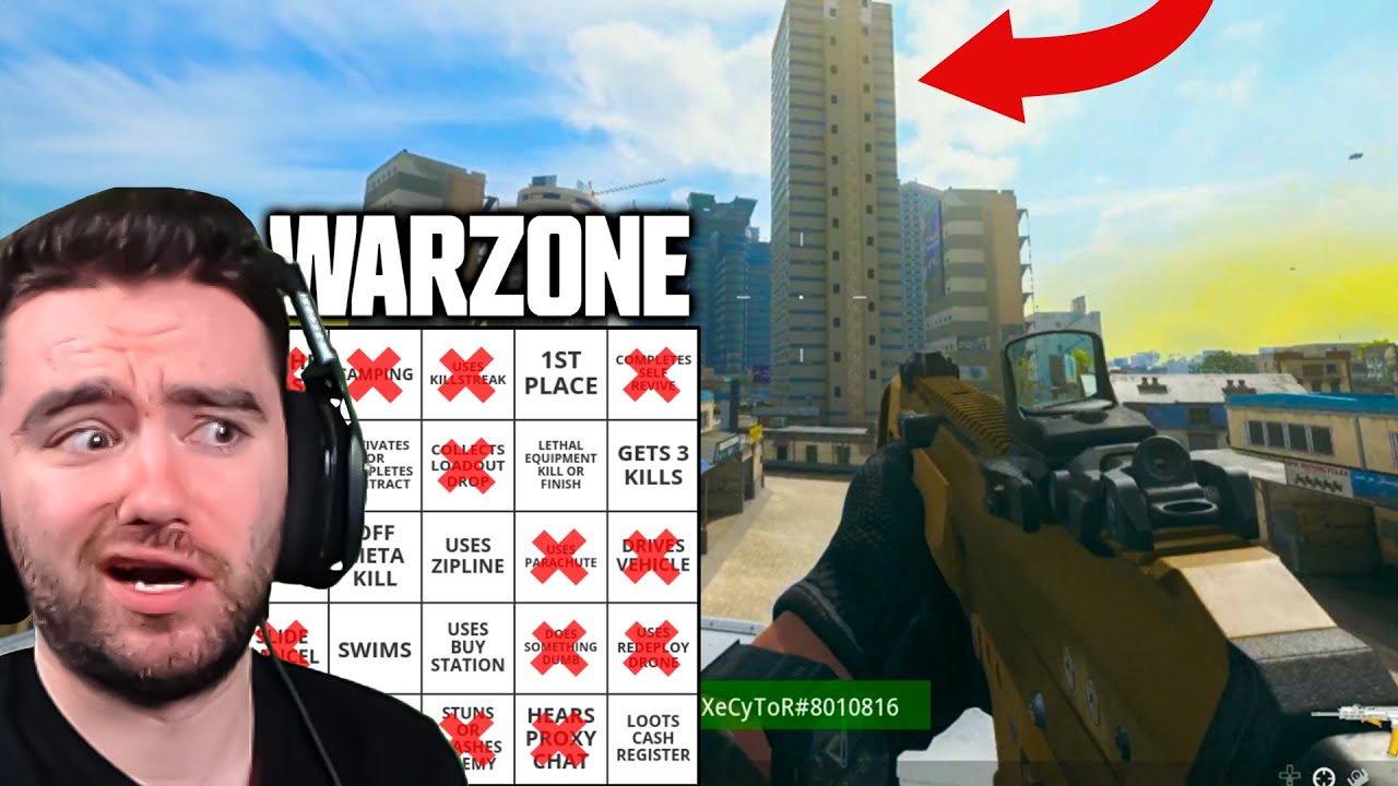 MANIAC - Warzone Solos Spectating Bingo