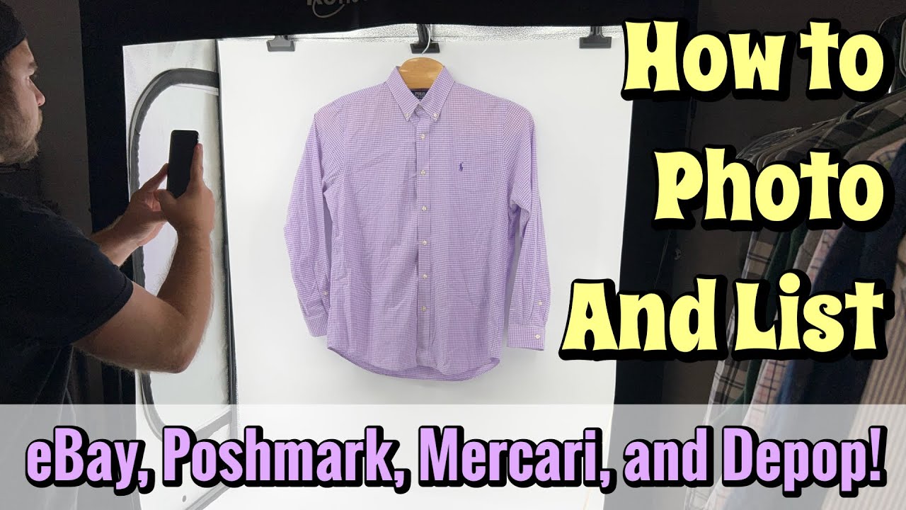 Как БЫСТРО фотографировать и выставлять товары на eBay, Poshmark, Mercari и Depop! Отличное руков...