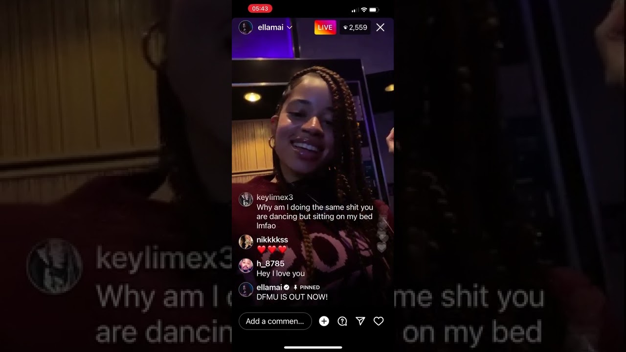 NEW ELLA MAI - DFMU ON IG LIVE