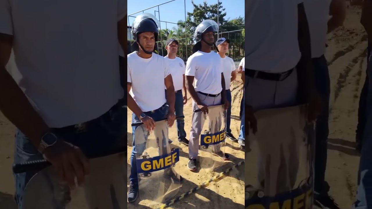 Maur&iacute;cio Baroni visita treinamento da Guarda Civil