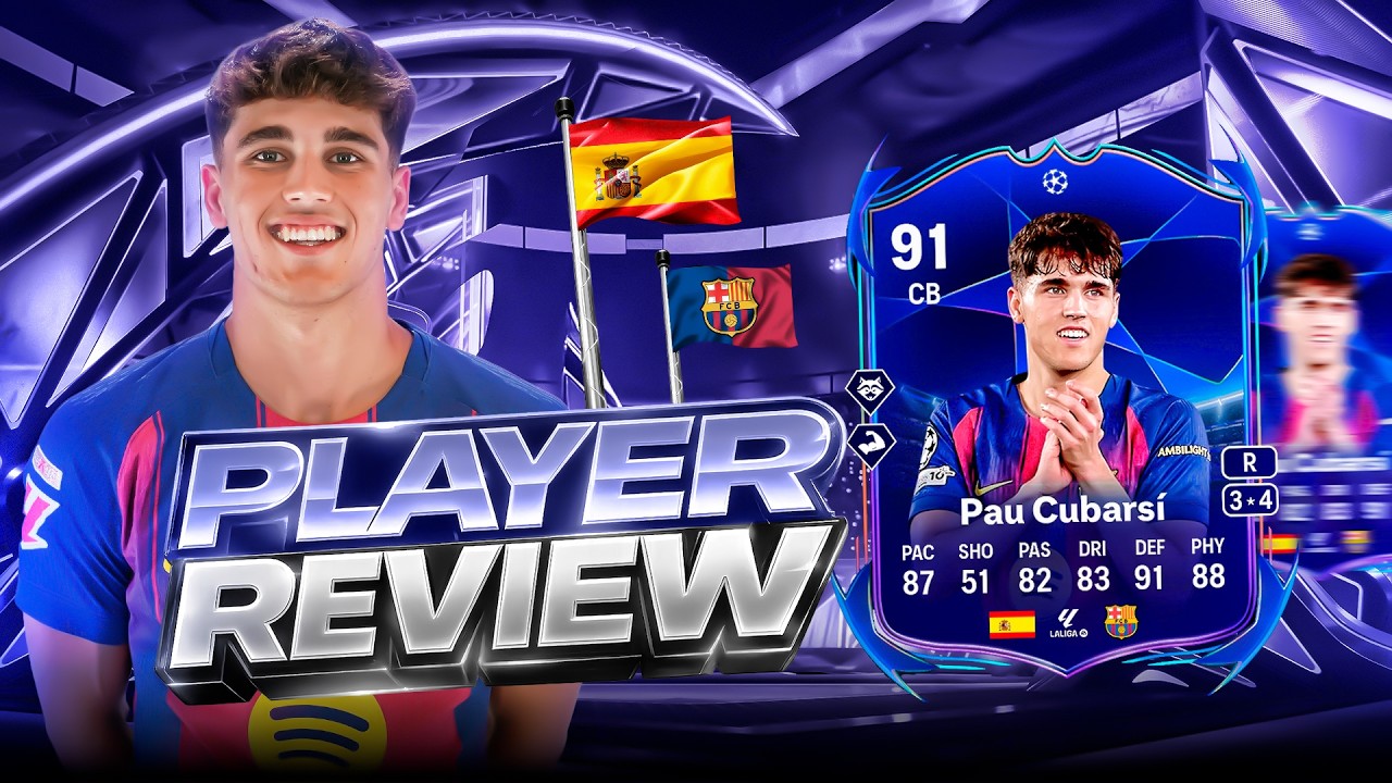 Обзор игрока 91 Лига чемпионов УЕФА: Путь к финалу, Пау Кубарсо, SBC - EA FC 26 ULTIMATE TEAM