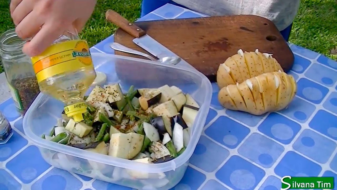 Cómo hacer VERDURAS Asadas a la Parrilla en Papel Aluminio. Receta Vegetariana deliciosa!!!