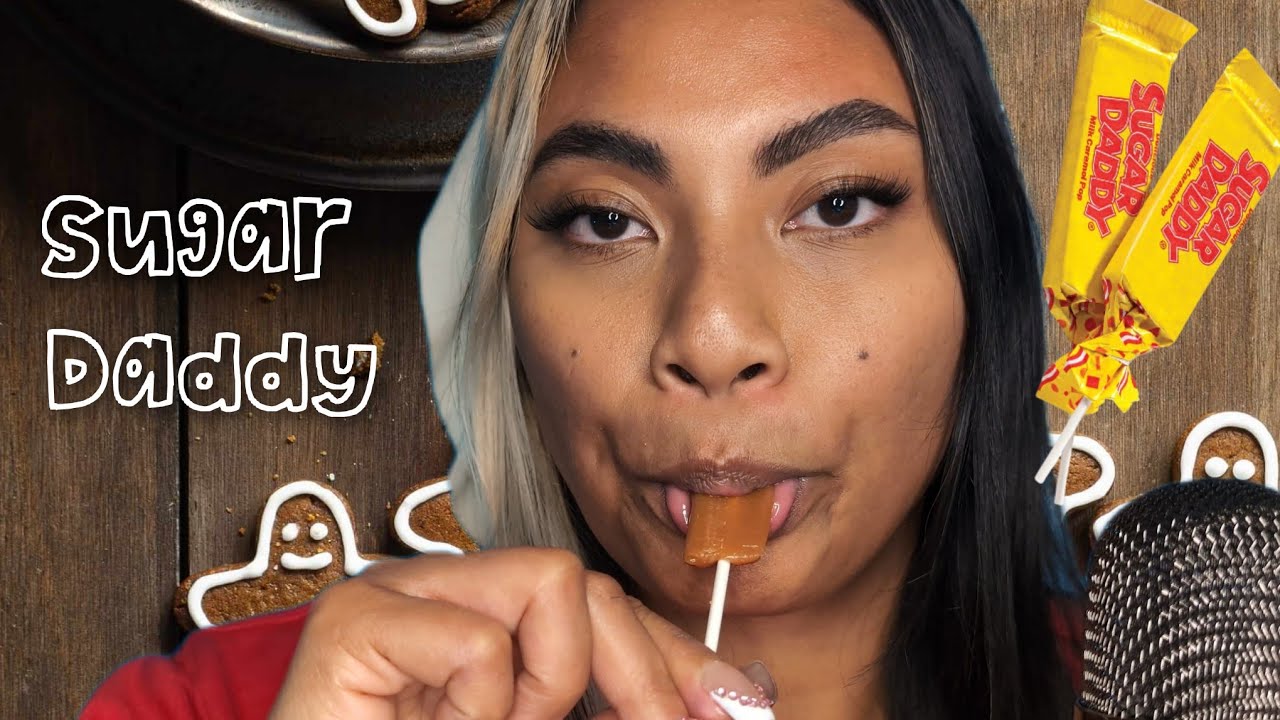 ASMR Eating A Sugar Daddy Caramel Pop , Loop Video For Sleep