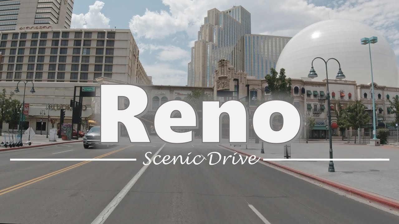 Driving in Downtown Reno, Nevada - 4K