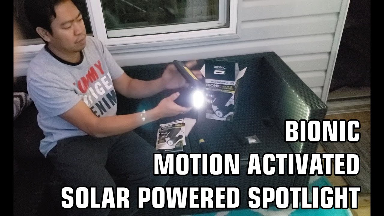 Bionic Spotlight Solar Powered Motion Activated | Unboxing