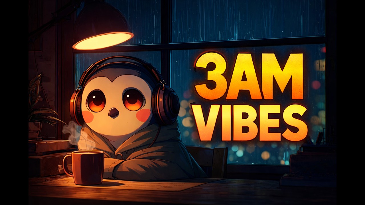 3AM Rainy Night 🌧️ LoFi HipHop Sleep Radio — Deep Relaxation & Peaceful Dreams🦉