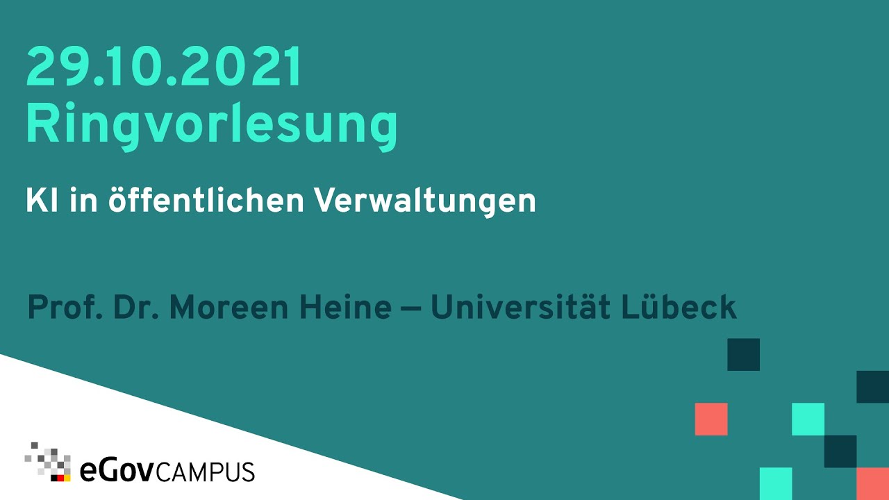 eGov-Campus – Ringvorlesung: KI in öffentlichen Verwaltungen