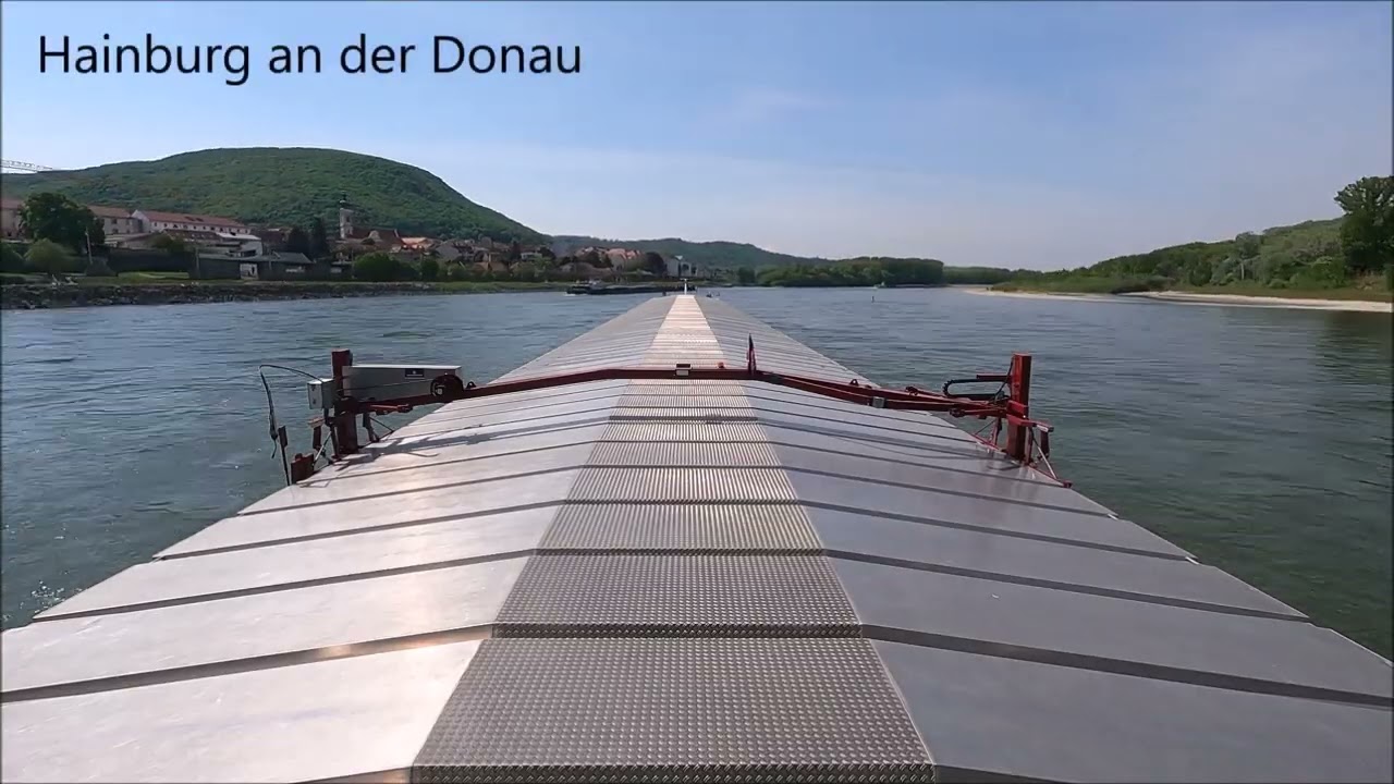 Vaart van sluis Gabčíkovo naar Tulln aan de Donau.