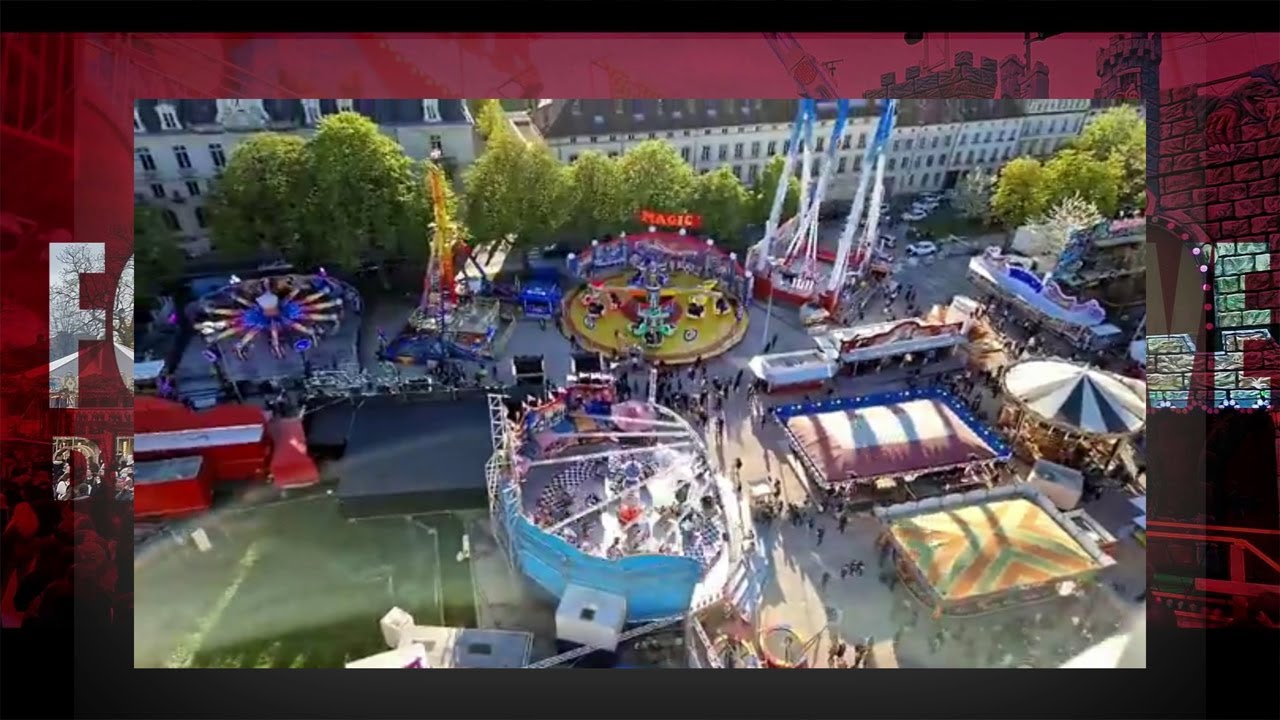 La Foire attractive de Nancy vue de la grande roue 🎡🎠🎢