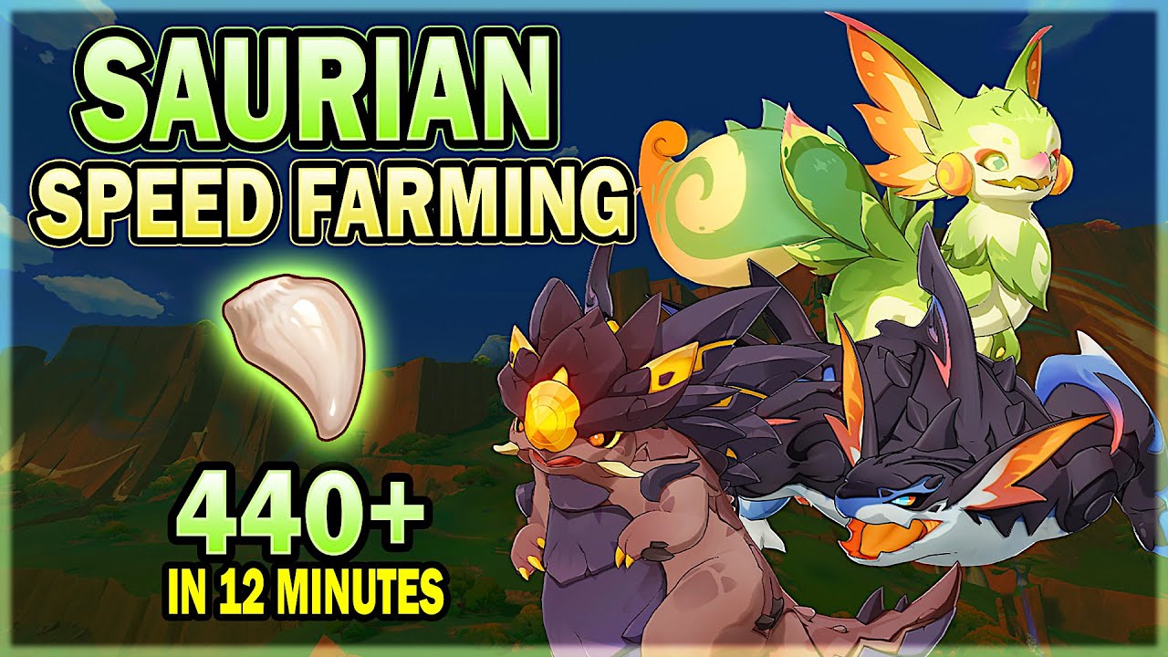 Saurian Farming Route - Best Locations to Farm Juvenile Fangs Drops | Genshin impact