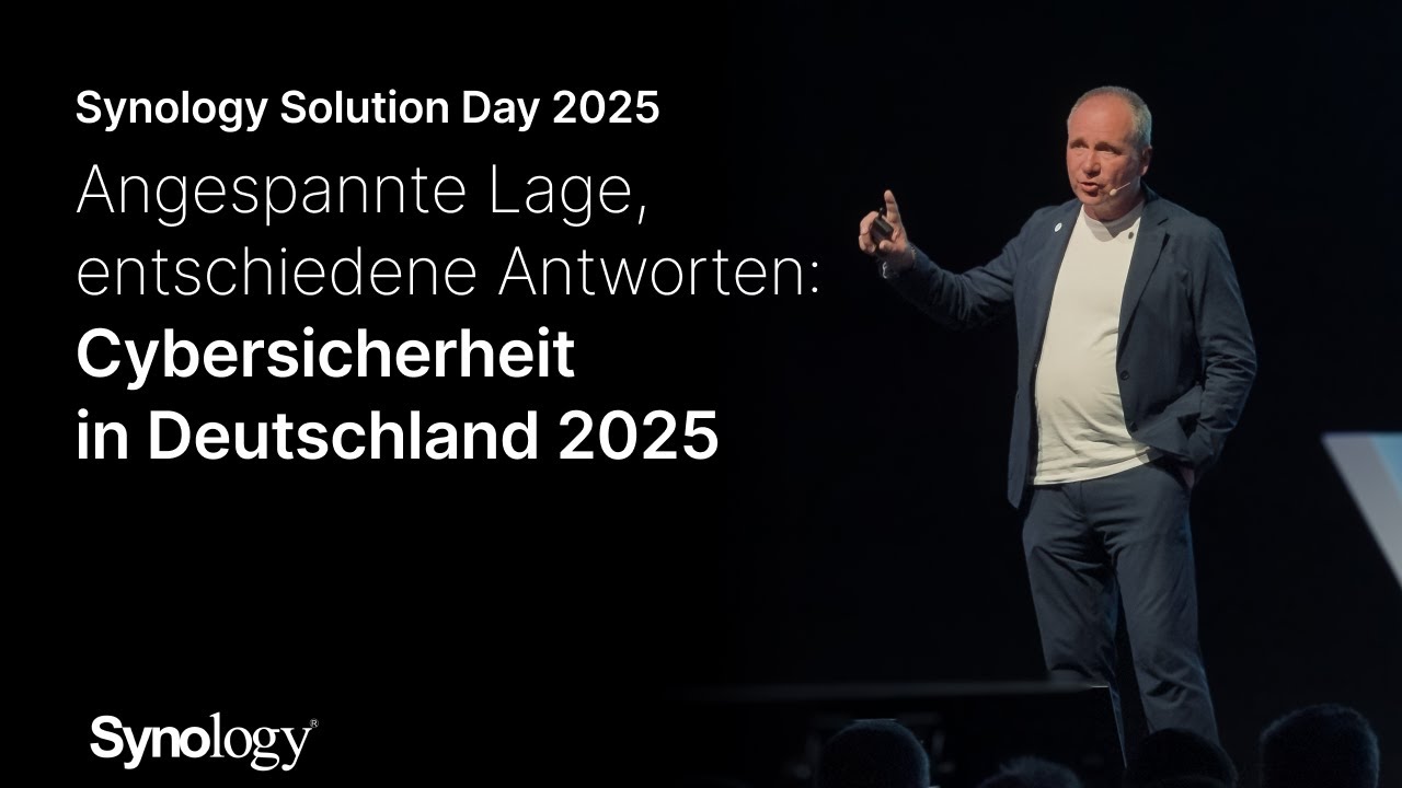 Synology Solution Day 2025 | BSI über Cyberresilienz, Backup & Pflichten für Unternehmen – Teil 5/7
