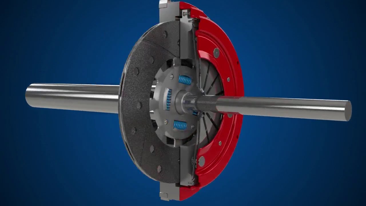 How a clutch works. (3D Animation).