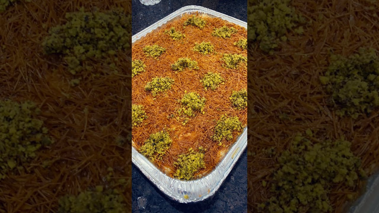 كنافة الشعيرية الباكستانية بالجبنة والقشطة وصفه سهله جدا مطبخ الدكتورة ايمان الزبيدي