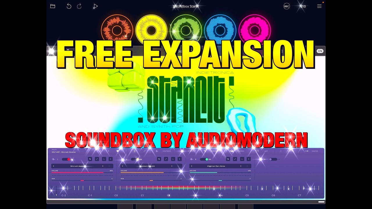 SOUNDBOX By Audiomodern - 100% FREE Expansion - Starlit  Indietronica & Synth Pop - iOS, Mac & PC