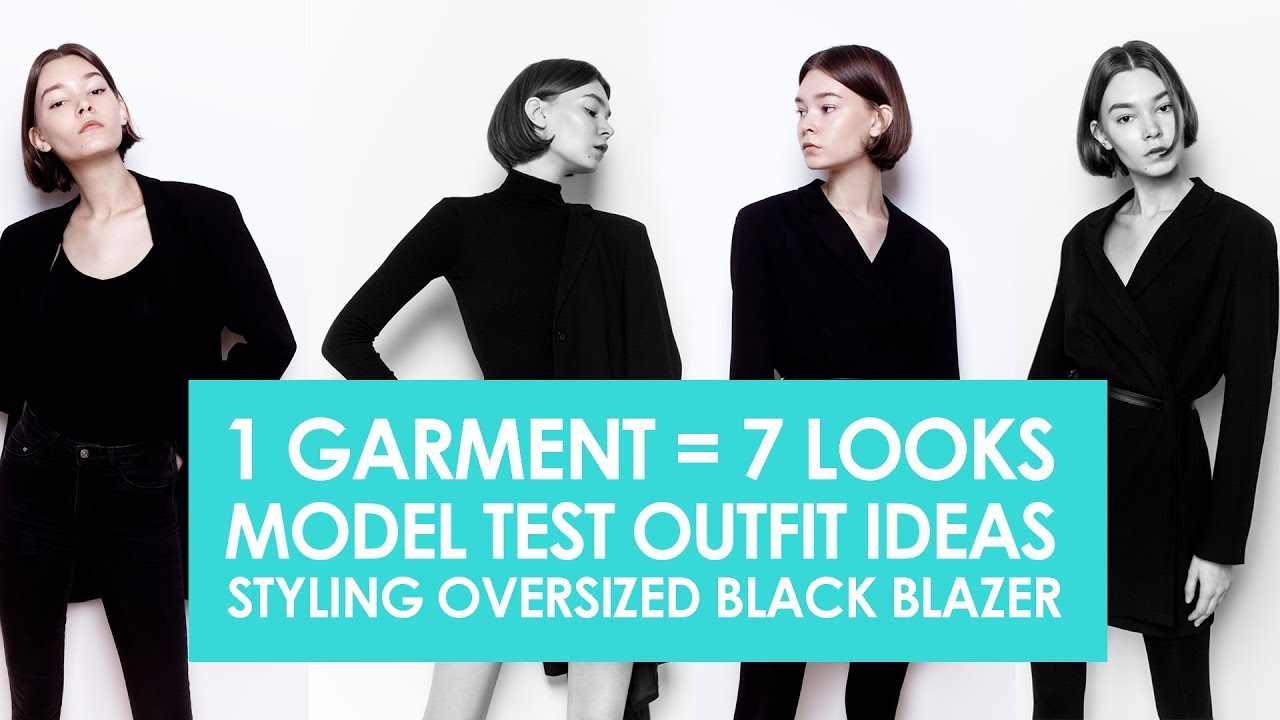 Model test shoot outfit ideas | what to wear fir a photoshoot | 1 blazer = 7 looks