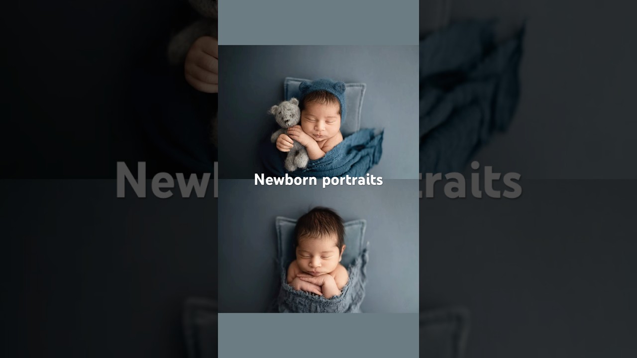 Newborn portraits photo idea #newbornbaby