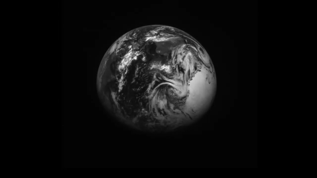 Earth as seen from the Galileo probe (December, 1990)