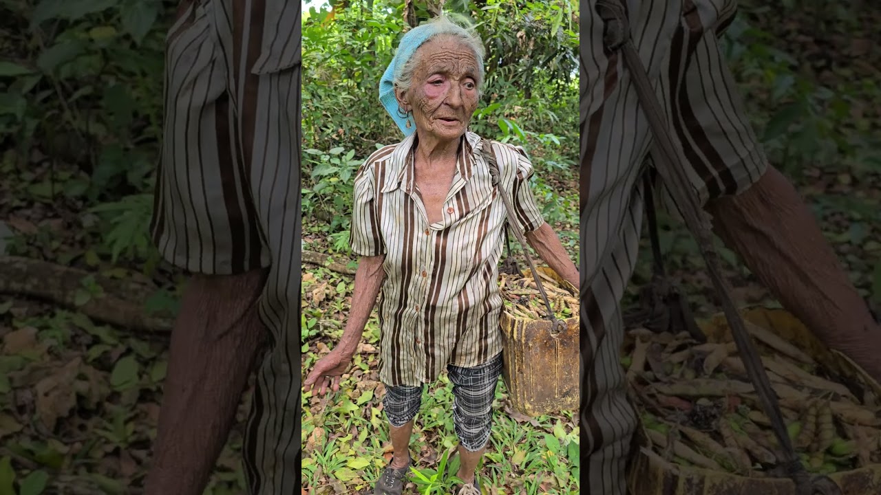 A Si Es La VIDA DE Esta Hermosa Abuela En el CAMPO Teabajar Duro #elreporterodelcampo #vidacampesina