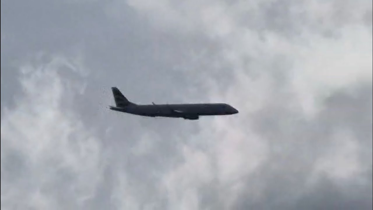 British airways embraer e190 training flight over Norwich 