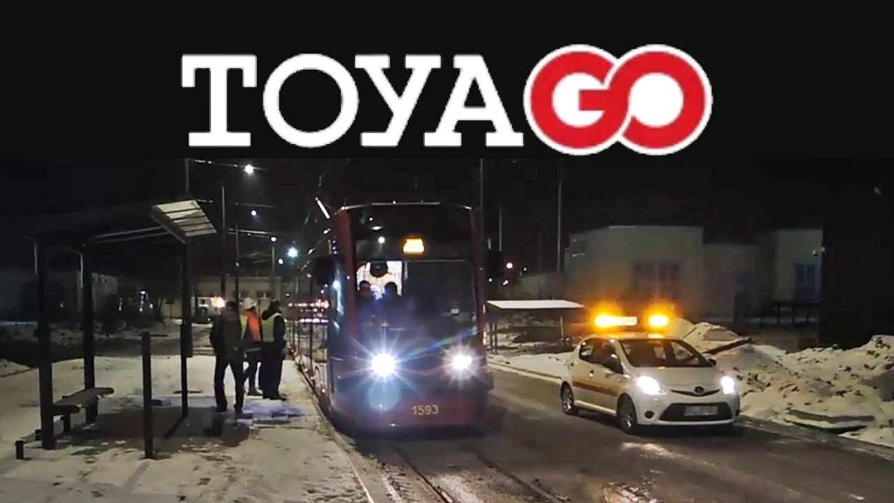 [TOYA GO] Próbny przejazd nowym torowiskiem przy Dw. Fabrycznym 2016.11.28/29
