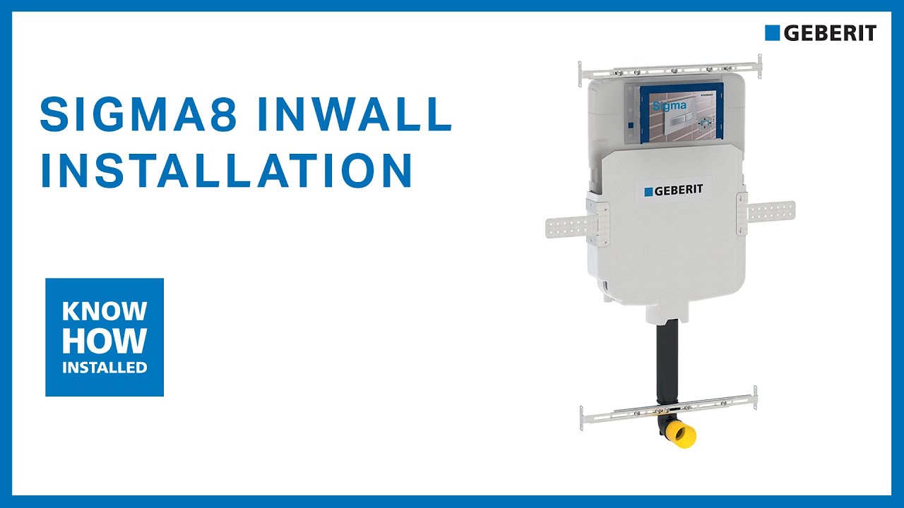 Geberit Sigma8 inwall concealed cistern installation