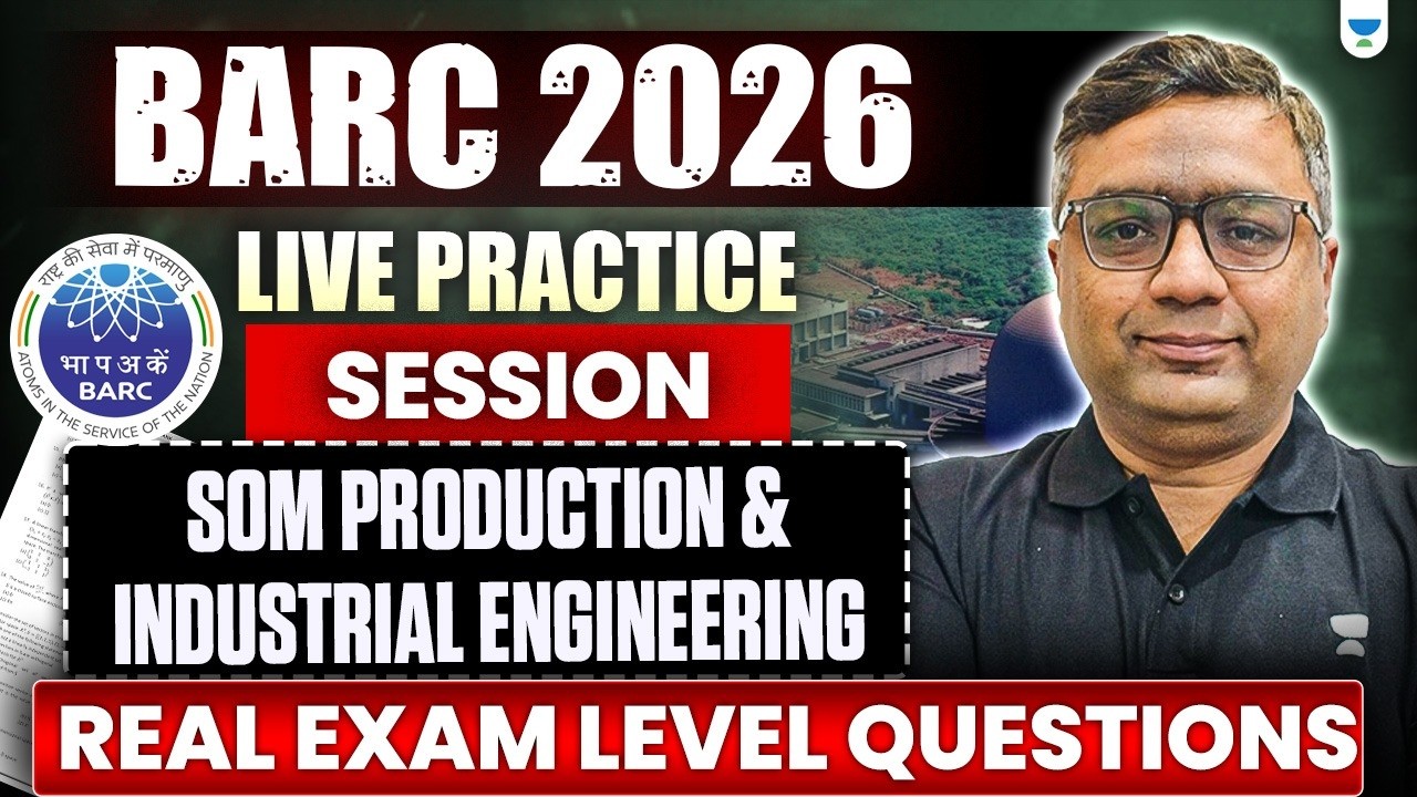 BARC 2026 LIVE Practice Session 🚀 | Real Exam Level Questions By Dheeraj Sir